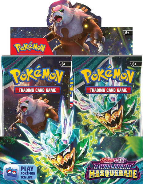 Pokemon Scarlet and Violet Twilight Masquerade Booster Box (36 Packs) Image 3