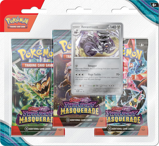 Pokémon Scarlet & Violet Twilight Masquerade - 3-Pack Booster Blister Image 1