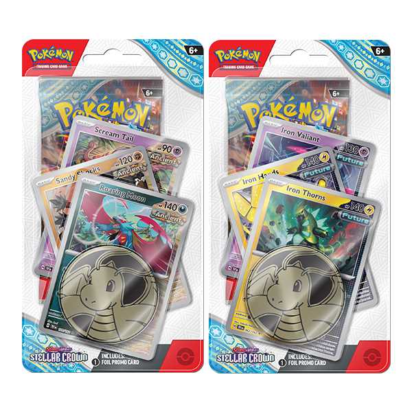 Pokemon Stellar Crown Premium Checklane Booster Blister (Sealed) Image 1