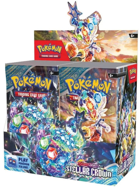 Pokemon Scarlet and Violet Stellar Crown Booster Box (36 Packs) Image 1